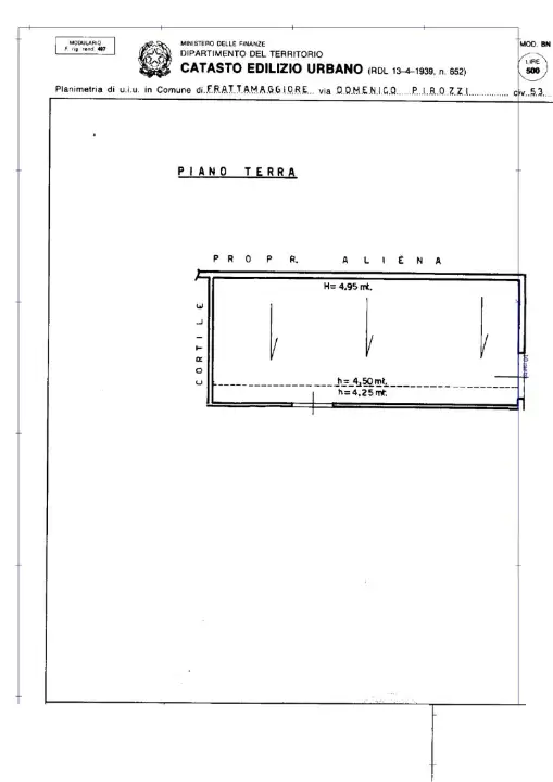 Capannone - Planimetry 1