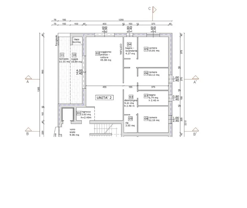 Appartamento - Planimetry 1