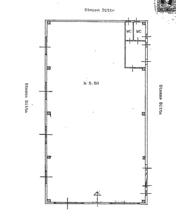 Capannone - Planimetry 1