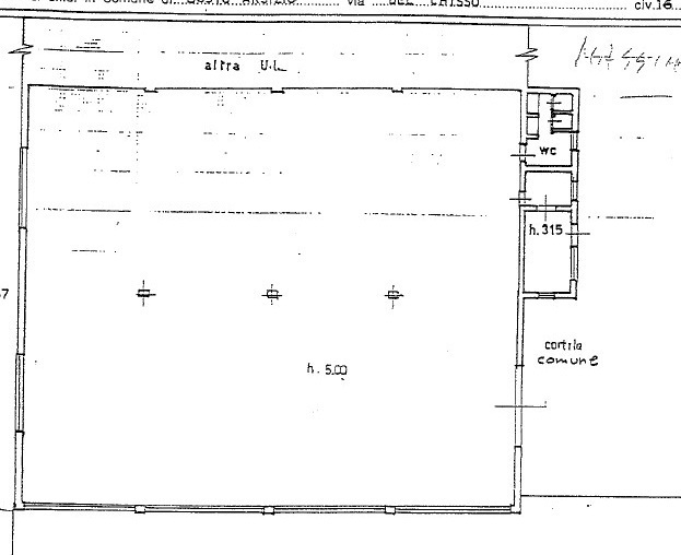 Capannone - Planimetry 1