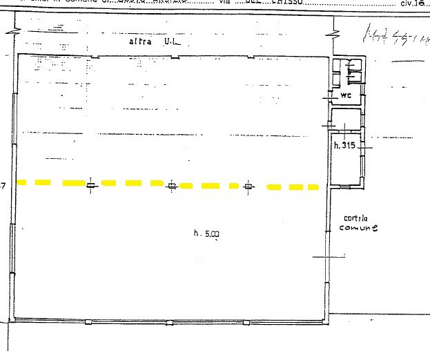 Capannone - Planimetry 1