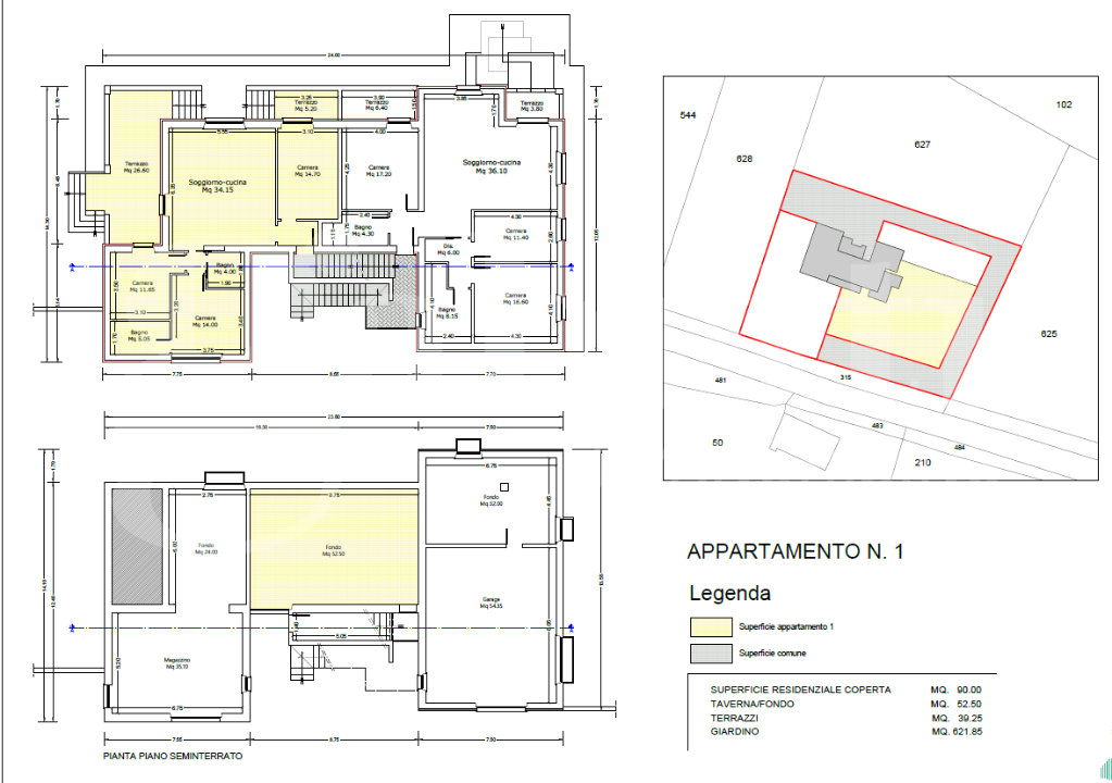 Villa - Planimetry 1
