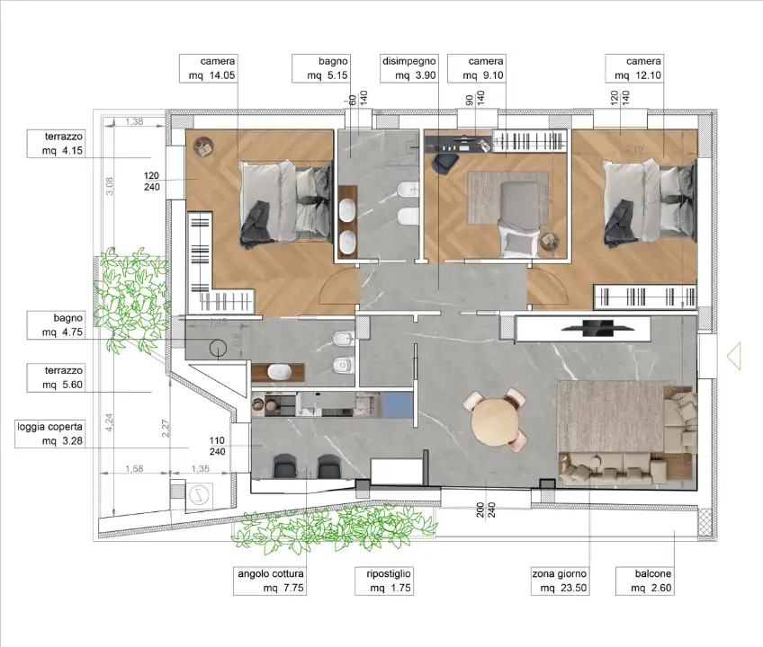 Appartamento - Planimetry 2