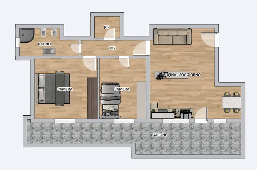 Appartamento - Planimetry 1