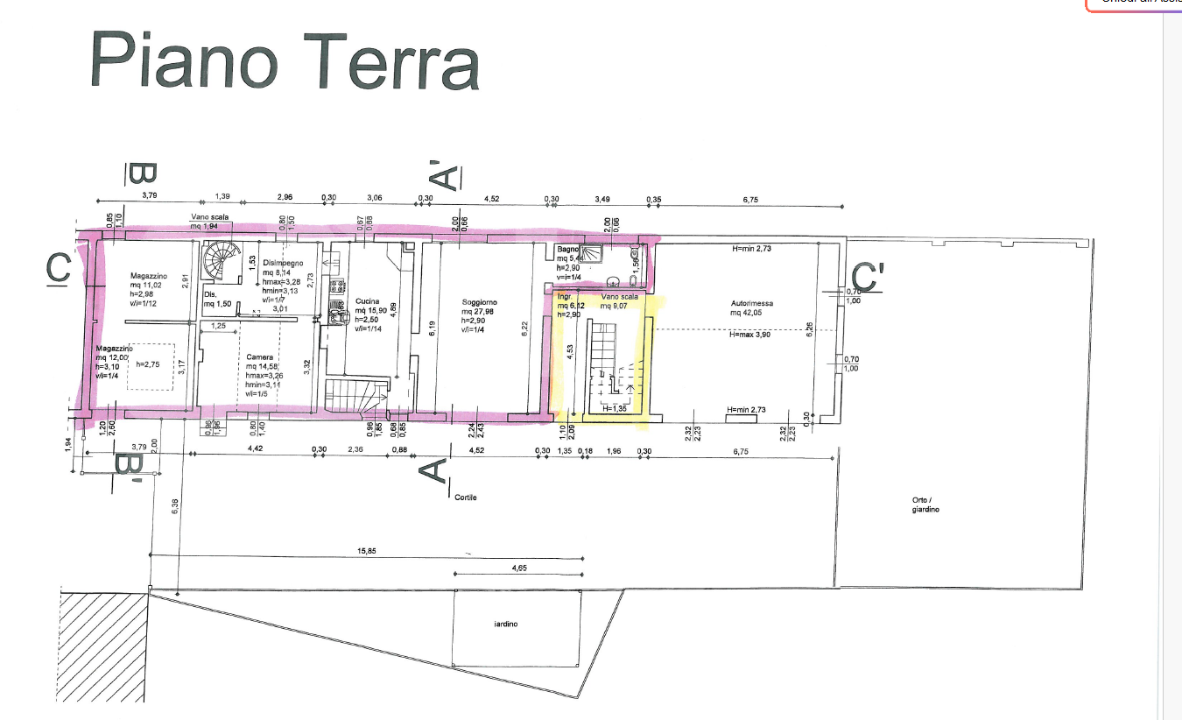 Casa Indipendente - Planimetry 1