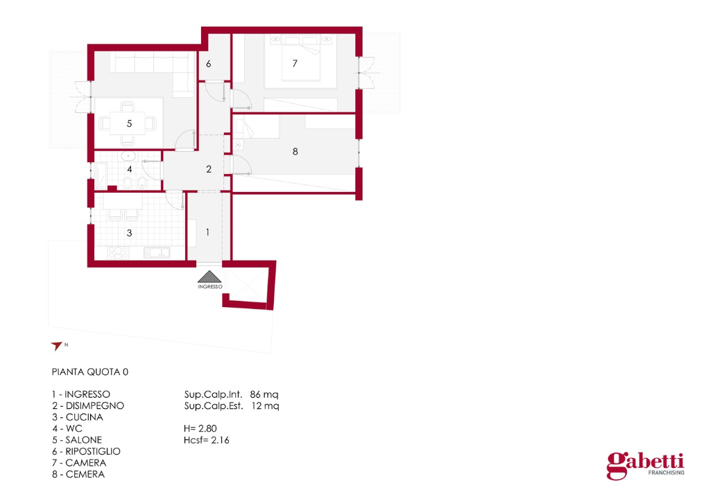 Appartamento - Planimetry 1