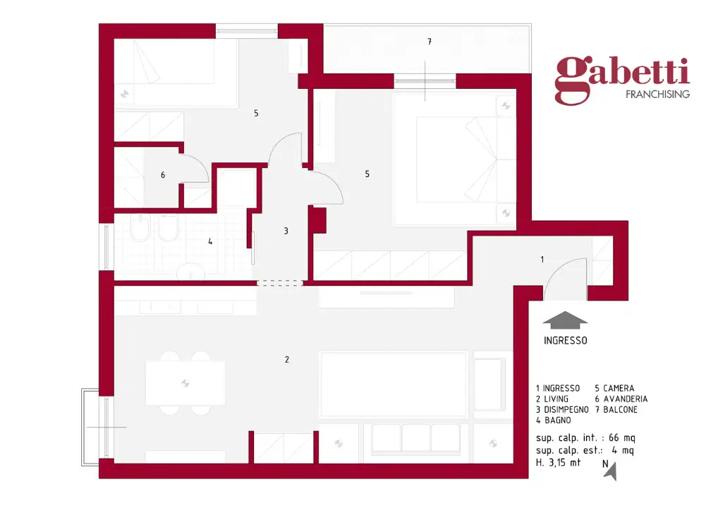 Appartamento - Planimetry 1