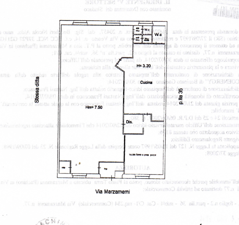 Negozio - Planimetry 1