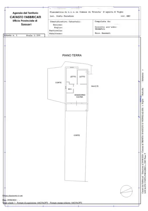 Villa - Planimetry 1