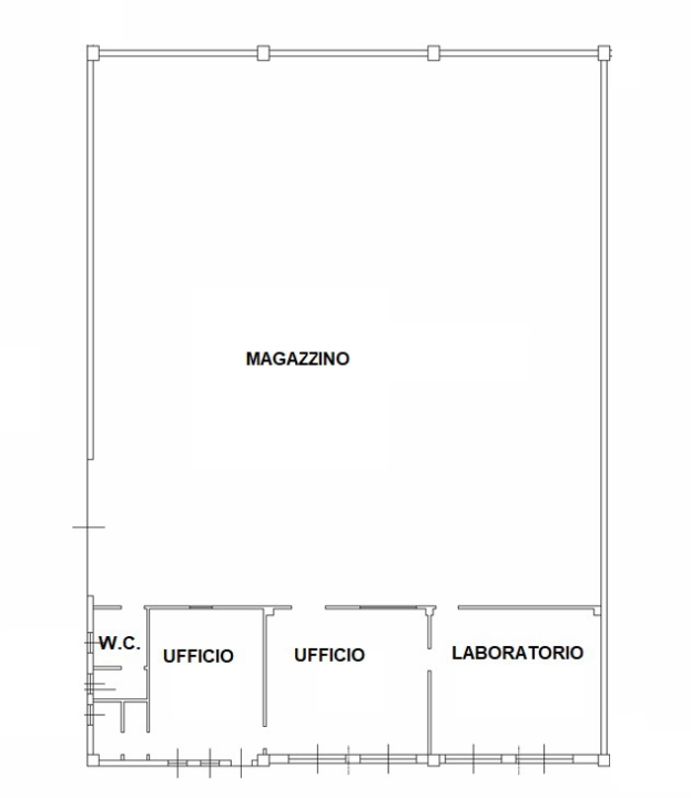 Capannone - Planimetry 1