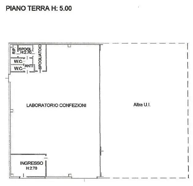 Capannone - Planimetry 2