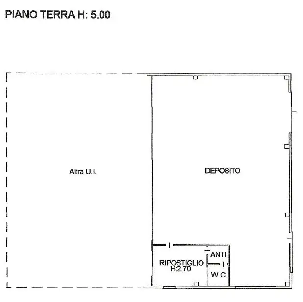Capannone - Planimetry 1