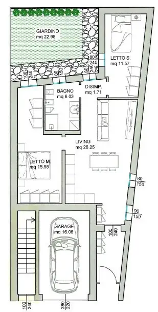 Appartamento - Planimetry 1