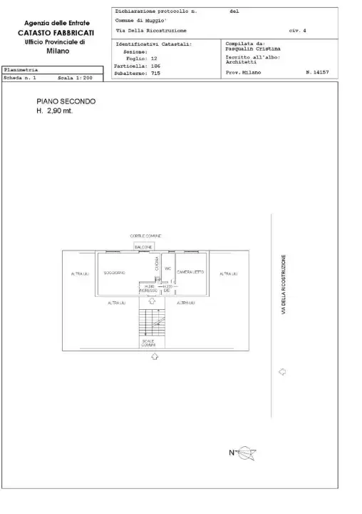 Appartamento - Planimetry 1