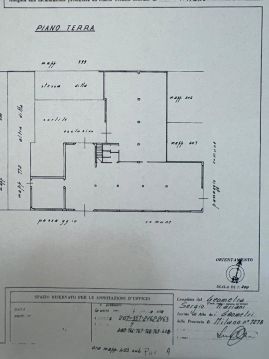 Capannone - Planimetry 1