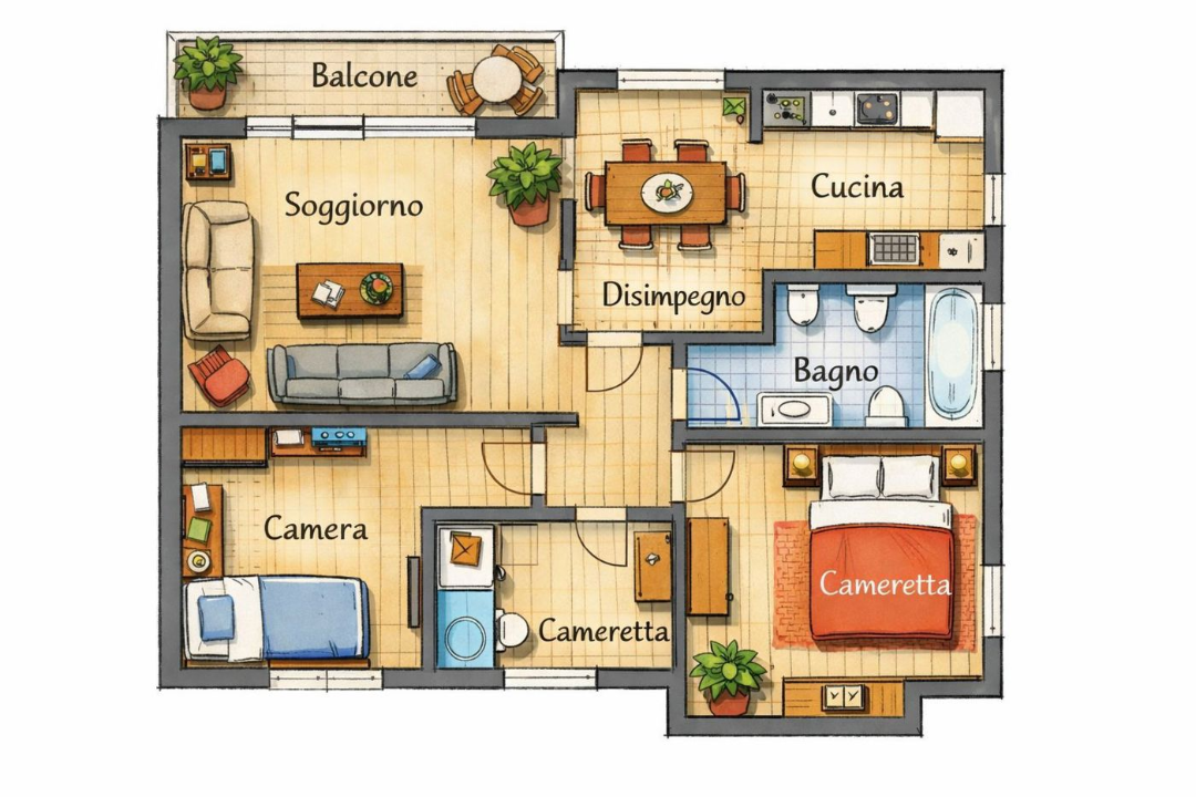 Appartamento - Planimetry 1