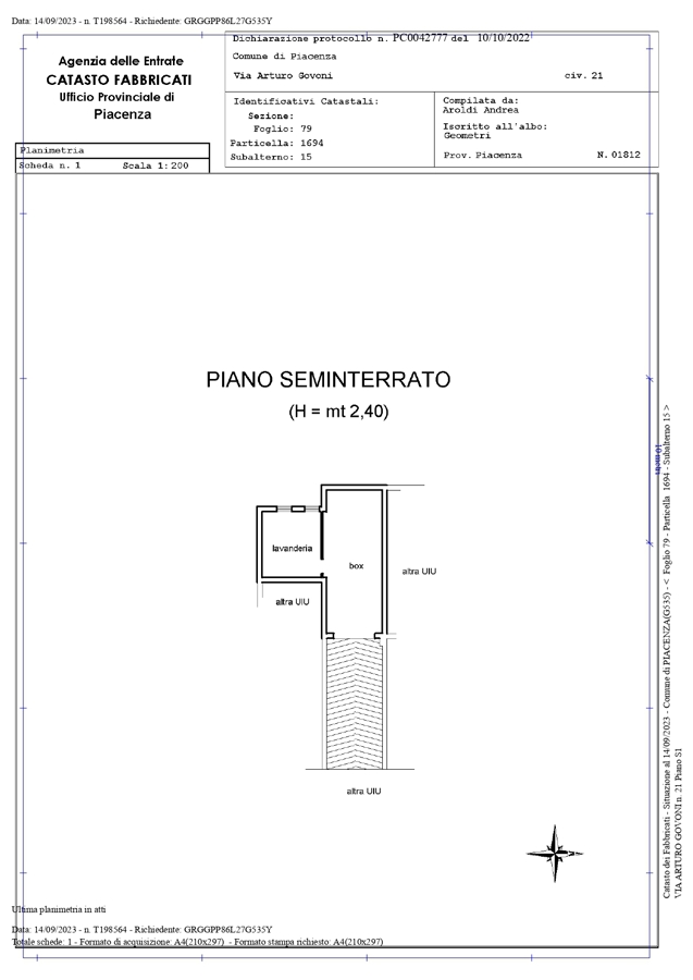 Foto 23 di 23 - Appartamento in vendita a Piacenza